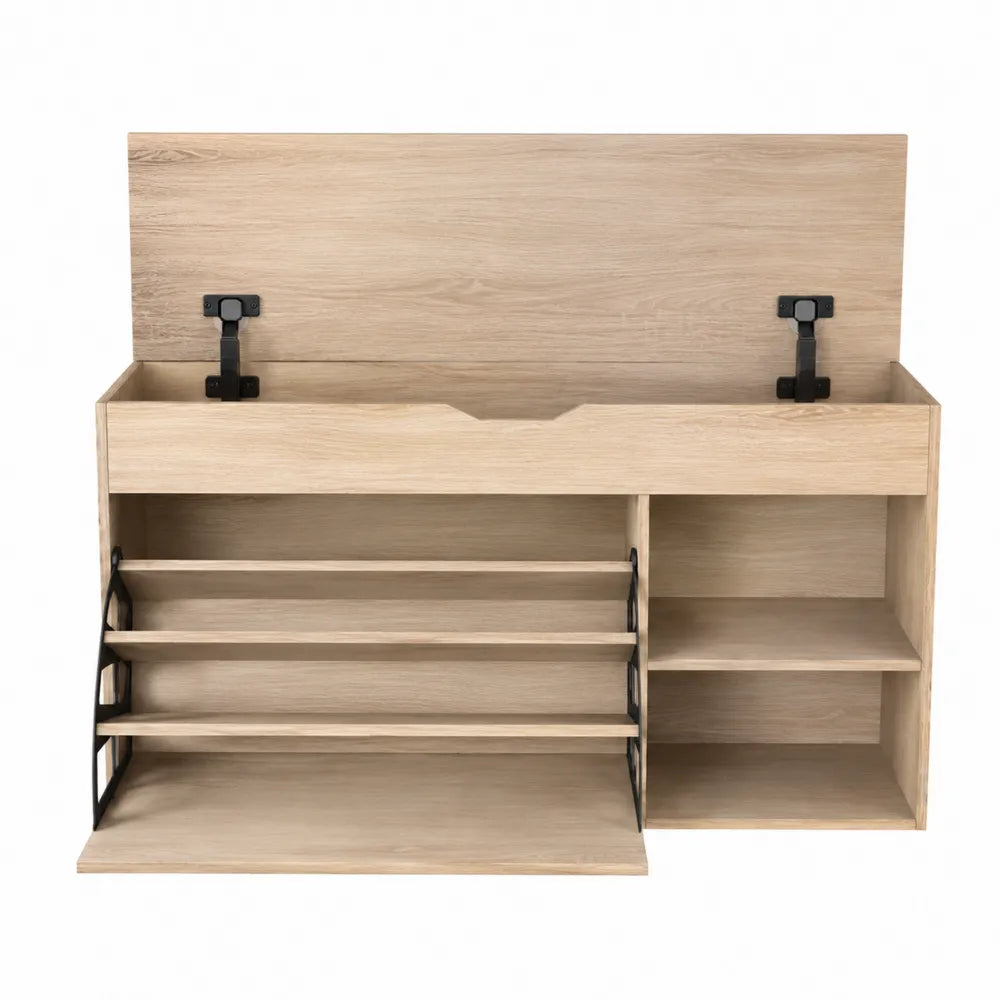 Scarpiera con Ripiani e Scomparti in Legno